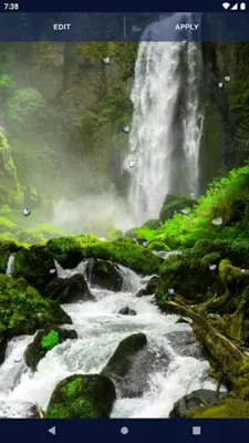 Waterfall Live Wallpaper android App screenshot 0