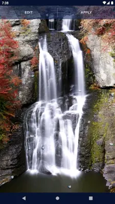 Waterfall Live Wallpaper android App screenshot 2